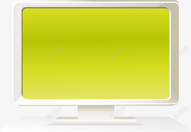 手绘电脑黄色屏幕图案png免抠素材_新图网 https://ixintu.com 图案 手绘电脑