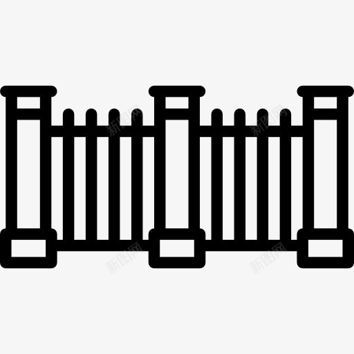 铁栅栏图标png_新图网 https://ixintu.com 家居 建筑 房子 栅栏 花园 院子里的柱子