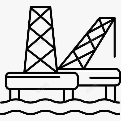 石油植物图标png_新图网 https://ixintu.com 天然气 工业 建筑 海 海洋 炼油厂 网络