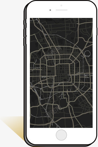 手绘卡通的手机地图png免抠素材_新图网 https://ixintu.com 卡通手机屏幕 在线地图 定位 手机地图 手绘手机