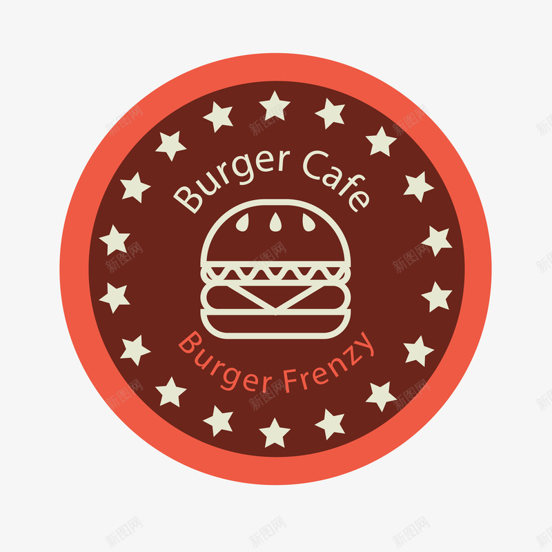 卡通汉堡logo图标png_新图网 https://ixintu.com VI logo 可乐 汉堡 汉堡LOGO 海报 肯德基 餐厅 麦当劳