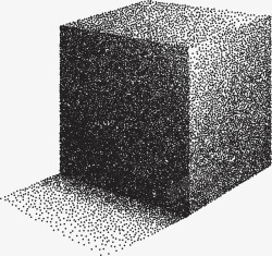 立方体颗粒立体效果立方体矢量图高清图片