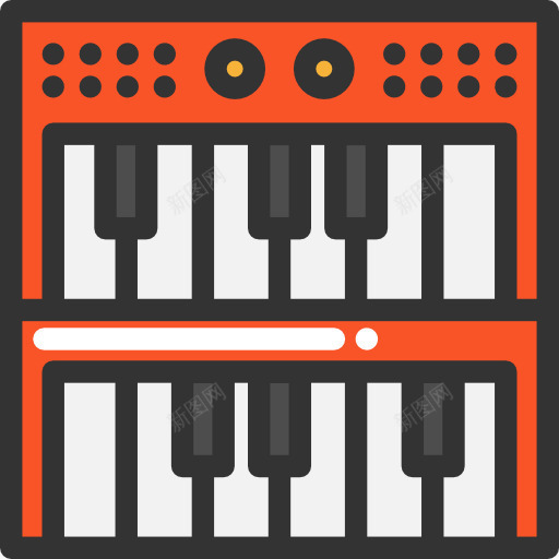 图标png_新图网 https://ixintu.com 乐器 合成器 电子 钢琴 键盘 音乐合成器 音乐和多媒体 风琴