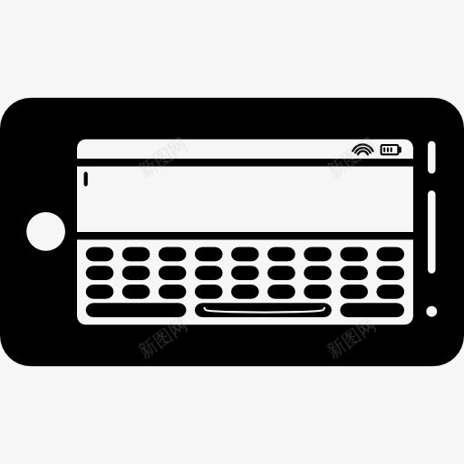 用手机键盘在屏幕上的水平位置图标png_新图网 https://ixintu.com 工具和器具 手机 手机的位置 水平 电话 设置 键盘
