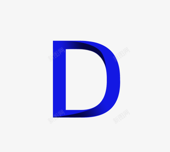 蓝色艺术英文字母Dpng免抠素材_新图网 https://ixintu.com D 创意 大写字母 手绘图 艺术字 英文字母 蓝色字母