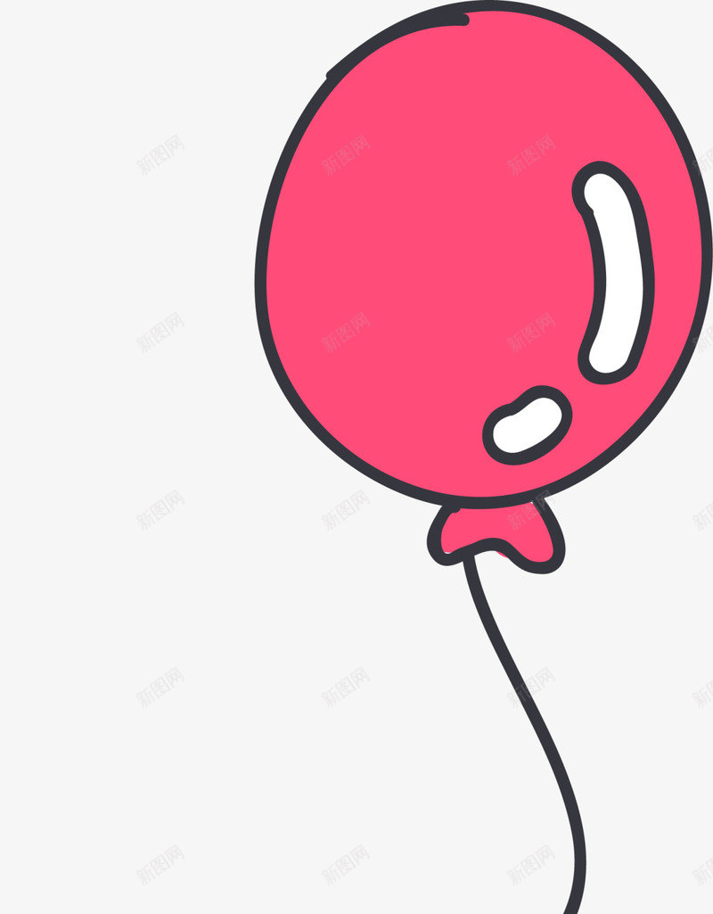 粉色漂浮卡通气球png免抠素材_新图网 https://ixintu.com 儿童节 六一节 卡通气球 气球 活动气球 童趣 粉色气球