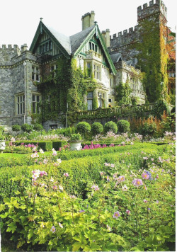 加拿大花园城堡素材