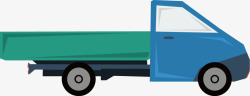 物品堆放指示牌创意蓝色货车运输图矢量图高清图片
