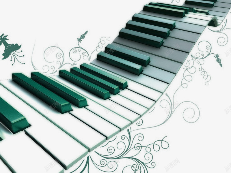 钢琴琴键png免抠素材_新图网 https://ixintu.com 创意设计 图案设计 琴键 钢琴