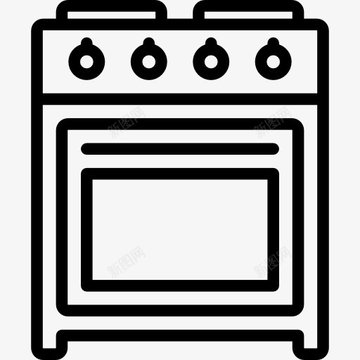 炉图标png_新图网 https://ixintu.com 做饭 厨房 厨房用具 工具和用具 炉气 蒸炉