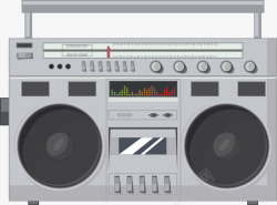 听广播卡通电器元素高清图片