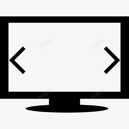 显示器的宽度图标png_新图网 https://ixintu.com 位置 宽度 尺寸 屏幕 工具 工具和用具 显示器 电脑 计算机