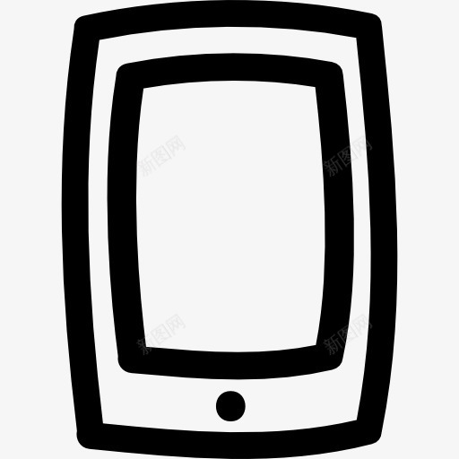手机手绘轮廓图标png_新图网 https://ixintu.com 大纲 工具 工具和用具 手机 手绘 电话