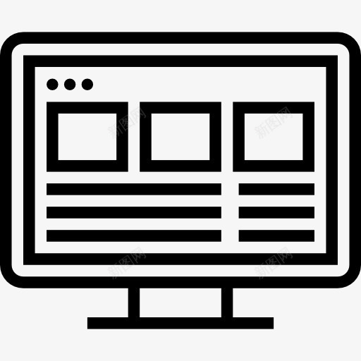 网页标图标png_新图网 https://ixintu.com 图形工具 图形编辑 屏幕 平面设计 监控 网页设计 计算机