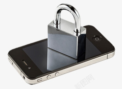 安全隐私电话上有锁高清图片