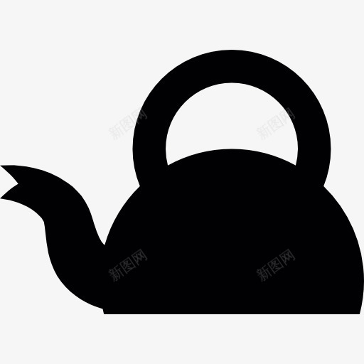 圆形的茶壶图标png_新图网 https://ixintu.com 厨房包 咖啡 咖啡壶 咖啡店 喝热饮料 工具和器具 茶