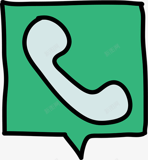 卡通通话图标png_新图网 https://ixintu.com 卡通通话图标 回电 打电话 来电 通话 通话记录