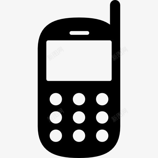 旧手机天线图标png_新图网 https://ixintu.com 技术 电话 老式手机