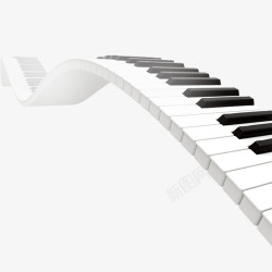艺术钢琴键盘素材