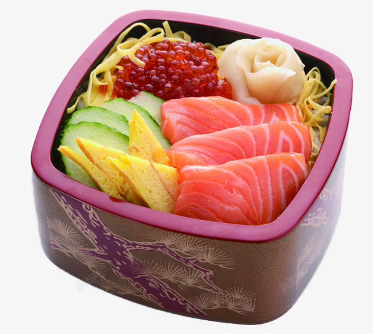 寿司盒套装png免抠素材_新图网 https://ixintu.com 产品实物 特色 面点 食物