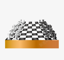 黑白格子象棋素材