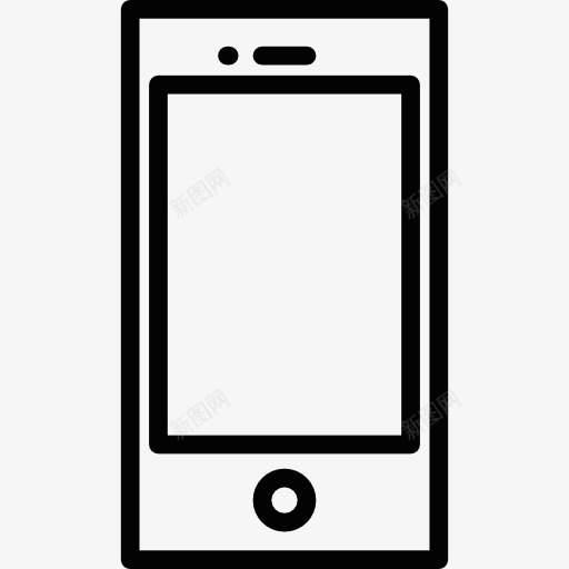 矩形形状的智能手机图标png_新图网 https://ixintu.com 形状 手机 电话 装置 设备 通信