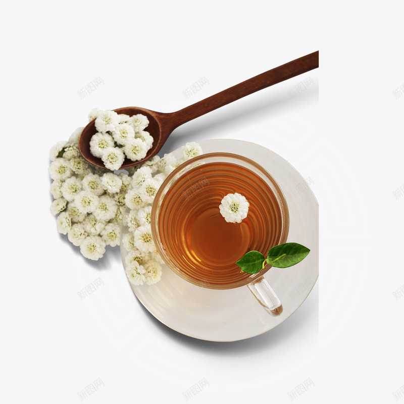 花茶psd免抠素材_新图网 https://ixintu.com 茉莉花 薄荷 饮茶