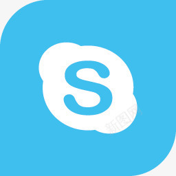 视频电话Skype的标志社会化媒体叶图标图标