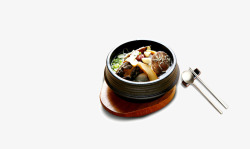 韩国土豆饼韩国美食拌饭高清图片