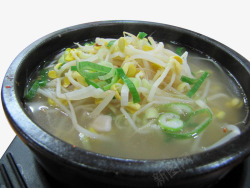豆芽汤韩国料理豆芽汤高清图片