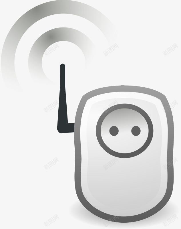 有信号的卡通电话png免抠素材_新图网 https://ixintu.com 信号 卡通电话 灰色的 电话