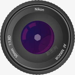 防抖镜头紫色尼康专用防抖镜头矢量图高清图片