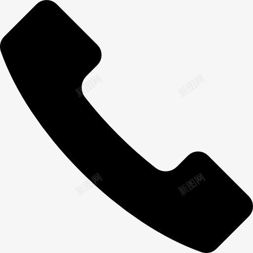 电话图标png_新图网 https://ixintu.com 填充 工具 形状 手机 接口 电话 耳 通信