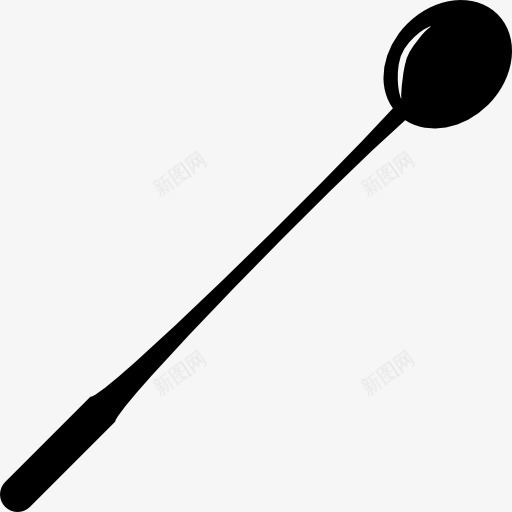 薄长勺厨房配件图标png_新图网 https://ixintu.com 勺子 厨房包 厨房工具 工具 工具和器具 薄 配件 长 长柄勺子