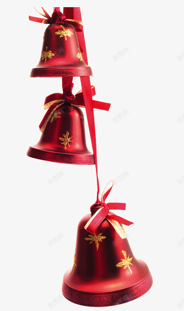 红色圣诞节铃铛png免抠素材_新图网 https://ixintu.com 圣诞节 红色 铃铛