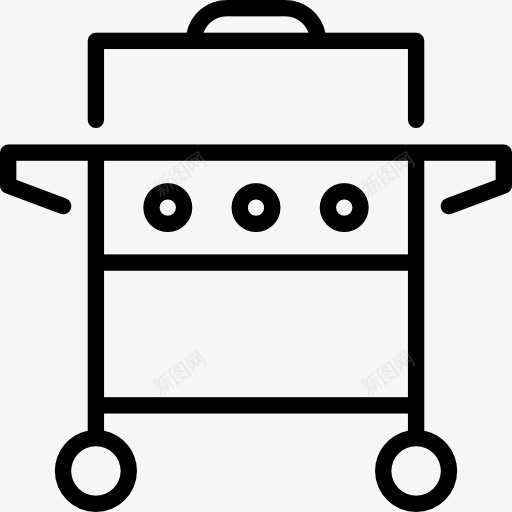 燃气烧烤图标png_新图网 https://ixintu.com 厨房 工具 烧烤 烹饪 车