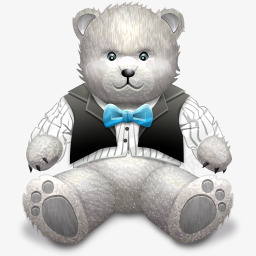 白色泰迪熊png免抠素材_新图网 https://ixintu.com 桌面 泰迪熊 白色