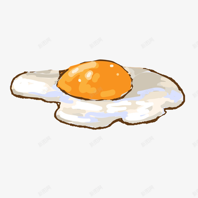 手绘煎蛋食物矢量图ai免抠素材_新图网 https://ixintu.com 卡通 厨房 手绘 烹饪 煎蛋 食物设计 矢量图