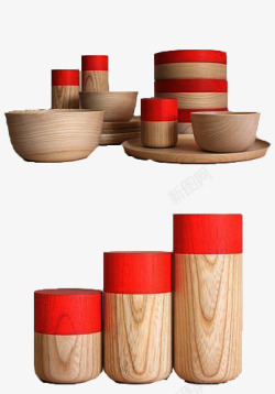 木制碗盆素材