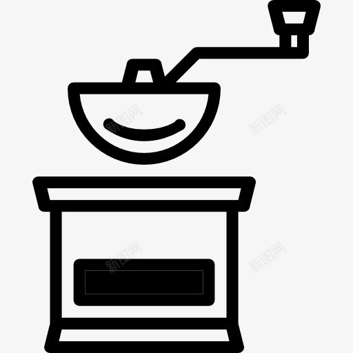 咖啡研磨机图标png_新图网 https://ixintu.com 厨具 厨房 咖啡机 器皿 工具