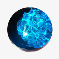 蓝色晶球梦幻晶球素材