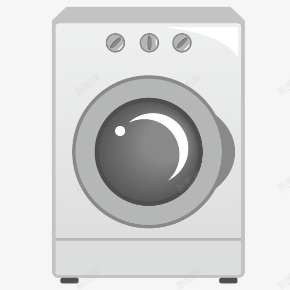 洗衣机矢量图eps免抠素材_新图网 https://ixintu.com 家电 洗衣机 电动 电器 设备 矢量图