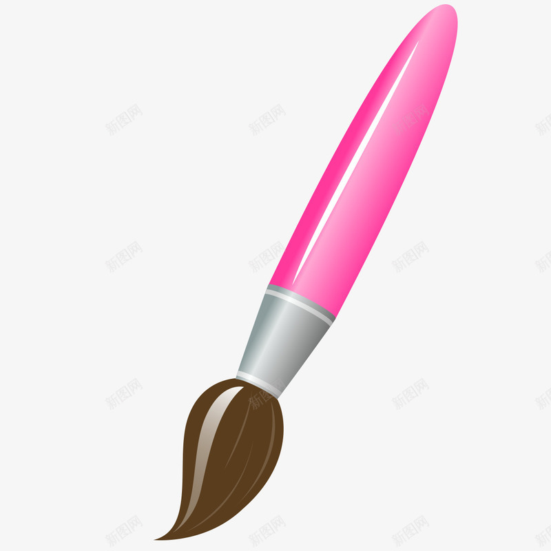 粉红色颜料笔模型png免抠素材_新图网 https://ixintu.com 彩笔 粉红色 颜料笔