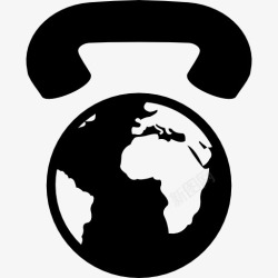 听筒工具电话国际通信图标高清图片