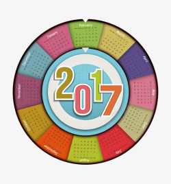 2017年日历矢量图素材