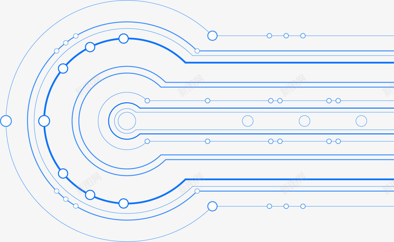 蓝色技术背景矢量图ai免抠素材_新图网 https://ixintu.com 流线 高清 矢量图