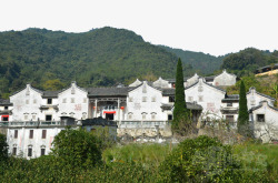 少数名族风格画中国特色客家风格建筑高清图片
