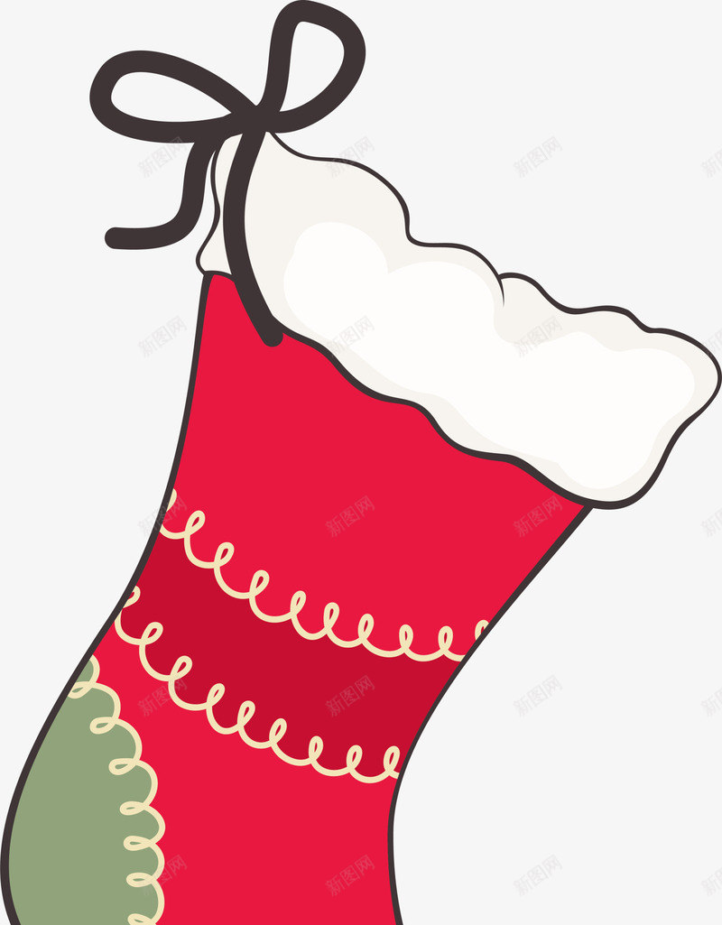 圣诞节红色圣诞袜png免抠素材_新图网 https://ixintu.com 喜庆 圣诞节袜子 童趣 红色圣诞袜 红色袜子 红色长袜