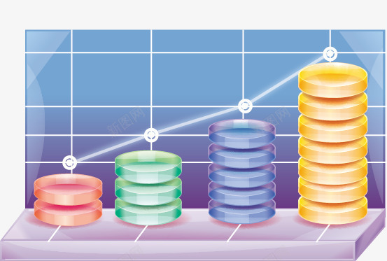 手绘折线图png免抠素材_新图网 https://ixintu.com 彩色 手绘 折线图