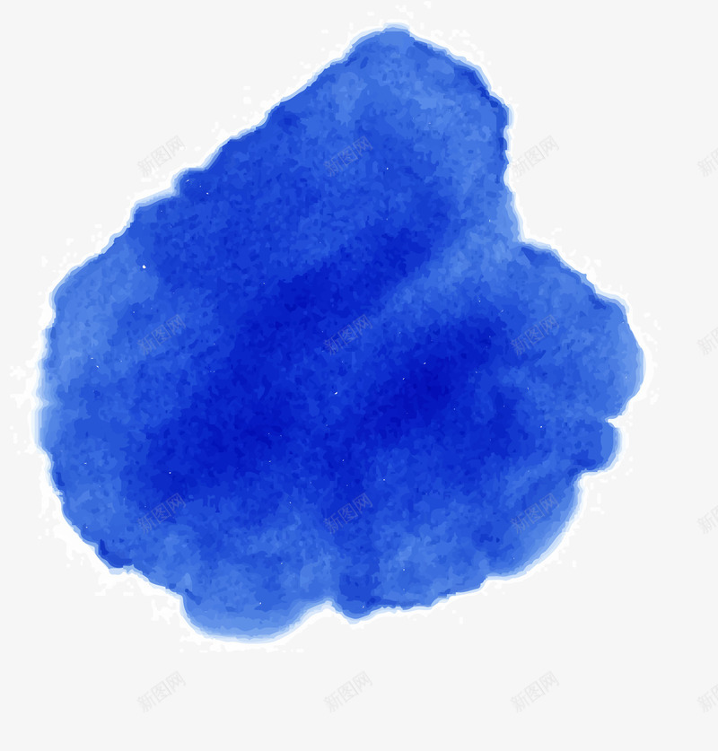 水墨痕迹png免抠素材_新图网 https://ixintu.com 晕染 水墨 痕迹 素材 蓝色